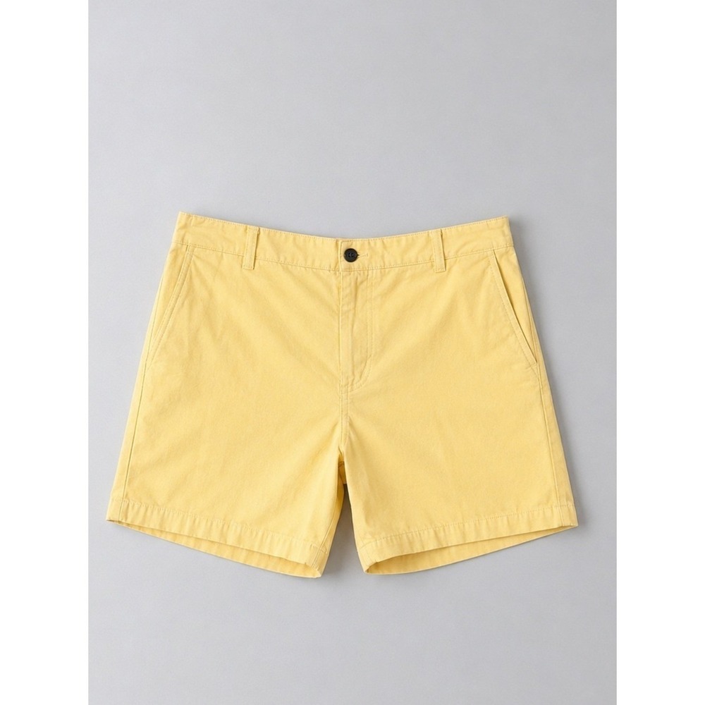 Brooks Brothers Mens Shorts 38 Butter Yellow Beachy Preppy Coastal Euro Summer